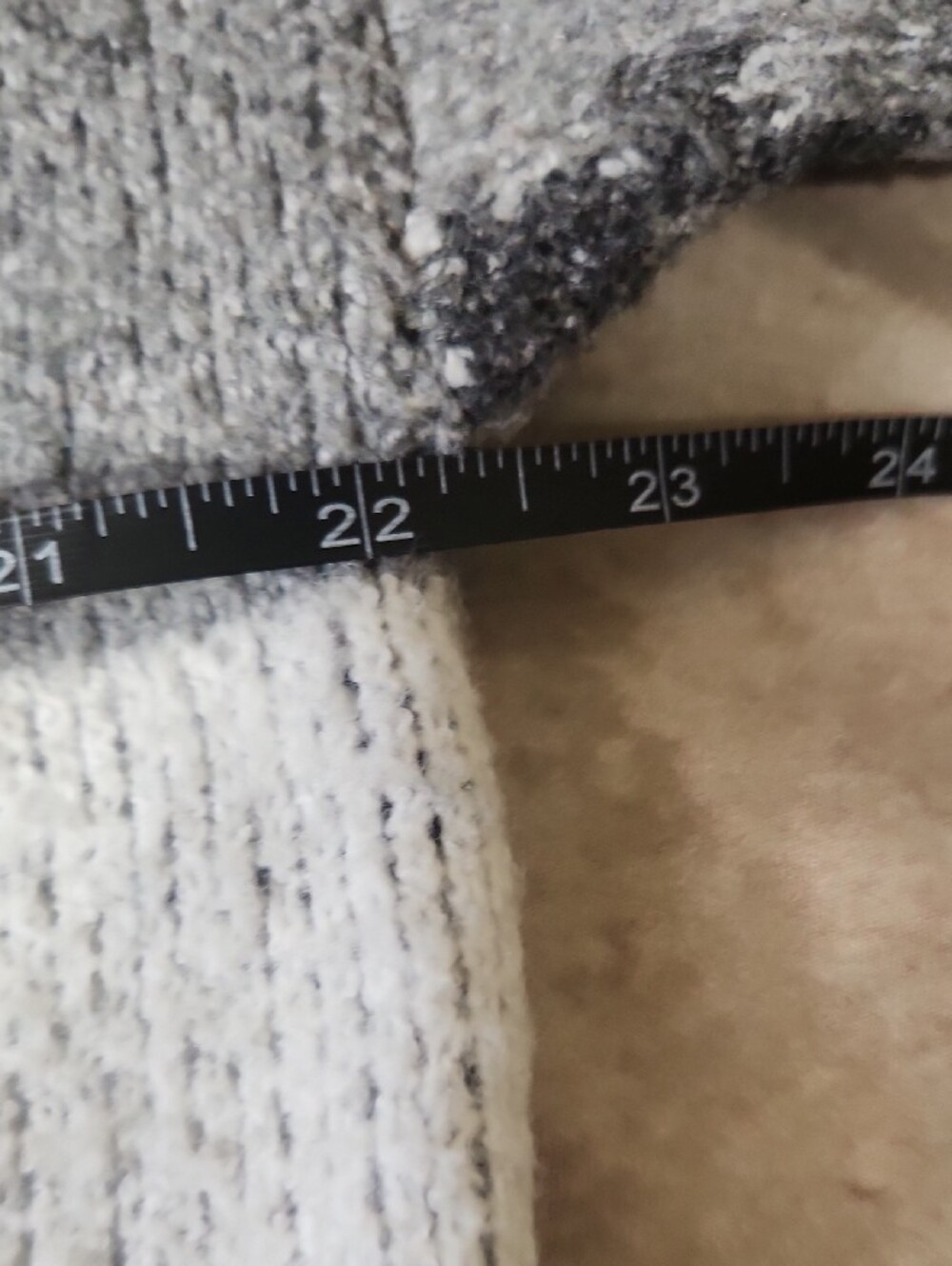 Pink Republic Gray & White Patterned Half-Zip Turtleneck Sweater - Picture 6 of 8